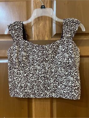 Abercrombie and Fitch floral smocked cami top